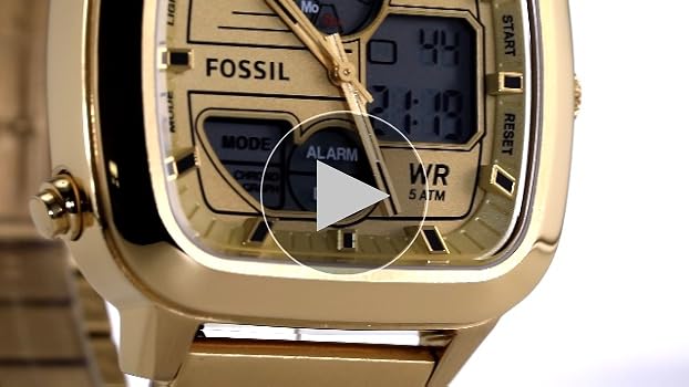 Amazon.co.jp: [フォッシル] 腕時計 RETRO ANADIGITAL FS5889
